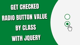 Get Checked Radio Button Value By Class in jQuery [HowToCodeSchool.com]