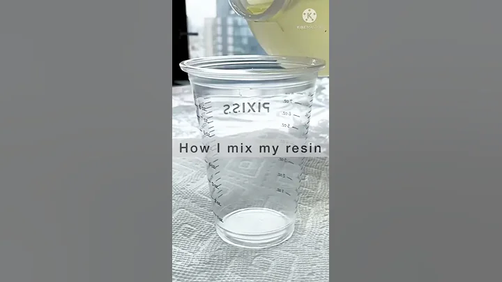 How to mix resin properly for art | Beginners step by step #resinart #diy