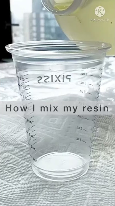 How to mix resin properly for art | Beginners step by step #resinart #diy
