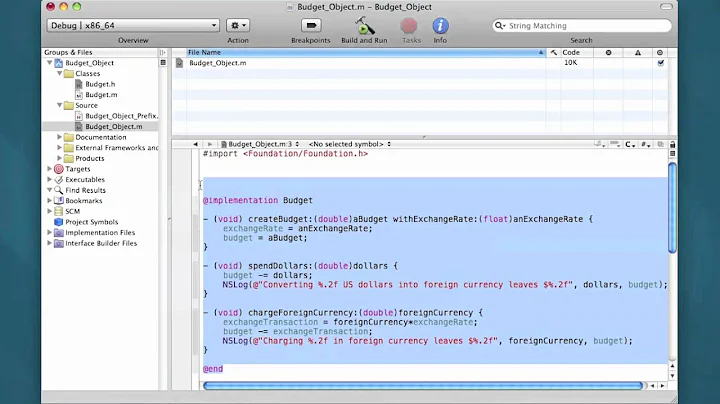 Objective-C Tutorial - Lesson 19: Splitting The Program Into Separate Files