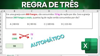 Como Fazer Regra de Três no Excel | Cálculo Automático | Matemática no Excel