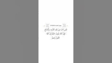 سورة المائدة ٣٩