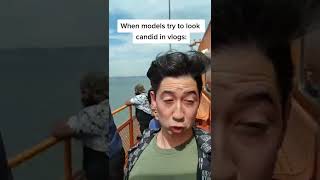 When Models Try To Look Candid In Vlogs