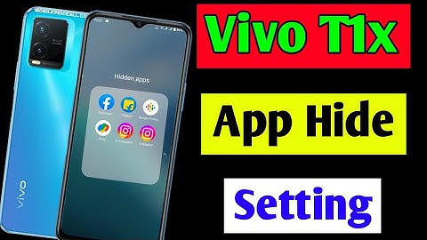 Vivo t1x app hide setting | Vivo t1x me app hide kaise kare | how to hide apps in Vivo t1x