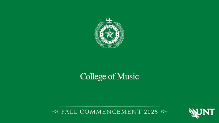 Music | UNT Commencement Fall 2025