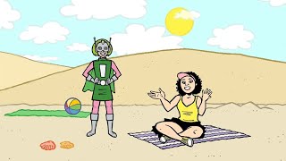 Let’s Read with Andy: Andy Reads Yo Gabba Gabba Super Martian Robot Girl Shrimp From Summer