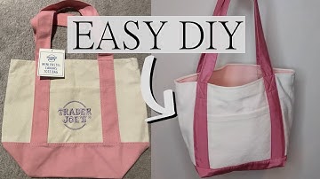 How to Sew a Mini Tote Bag - Trader Joe’s Mini Pastel Tote Dupe Tutorial