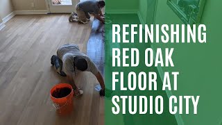 Part 3 - Refinishing Red Oak Floors #refinishwoodfloors    #woodfloors