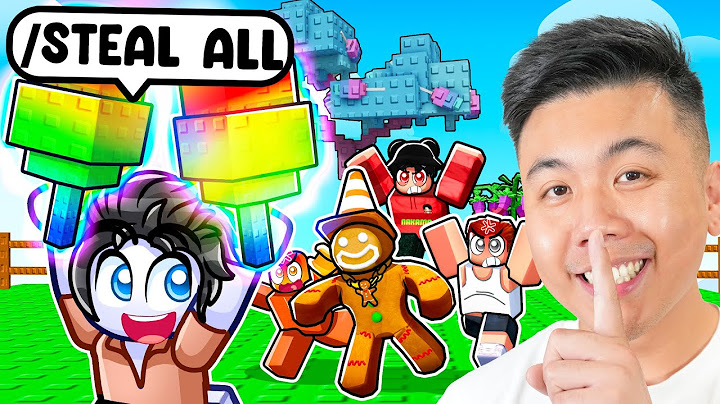 I Stole From YouTubers Gardens in Grow a Garden! (Ft. Lazarbeam)