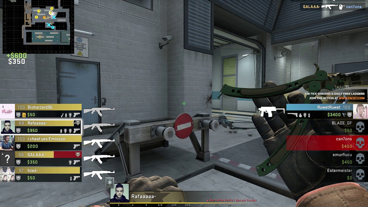 Brick on W - 2 CSGO FACEIT Level 10 pugs - YouTube