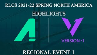 [RLCS HIGHLIGHTS] Akrew vs V1 | RLCS 2021-22 Spring: North America | 30 April 2022