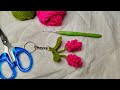Crochet Lavender Keychain Step By Step Beginner Friendly Tutorial Crochetkeychain