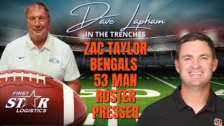 Bengals Head Coach Zac Taylor 53 Man Roster Press Conference