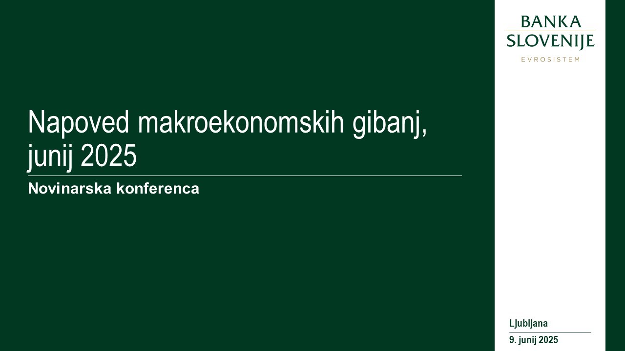 Novinarska konferenca: Napovedi gospodarskih gibanj, junij 2025