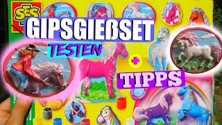 Pferde aus Gips gießen & anmalen | SES Creative Set testen + Tipps