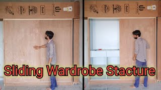 Sliding Wardrobe Stacture Kaise Banaye // Wardrobe Design // Ask Furniture // Almirah Design
