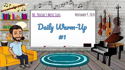Daily Warm Up #1 (5th Grade Strings)