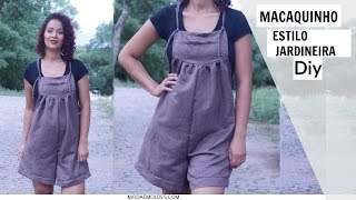 DIY MACAQUINHO/JARDINEIRA EM SUEDE