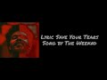 Lyric Save Your Tears  - The Weeknd