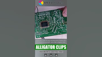 Utilizing alligator clips in soldering.