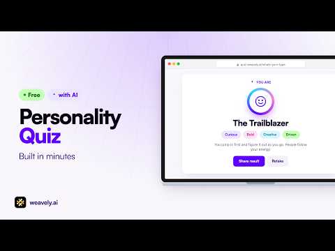 How to Make a Personality Quiz in Minutes for Free using AI
