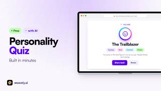 How to Make a Personality Quiz in Minutes for Free using AI