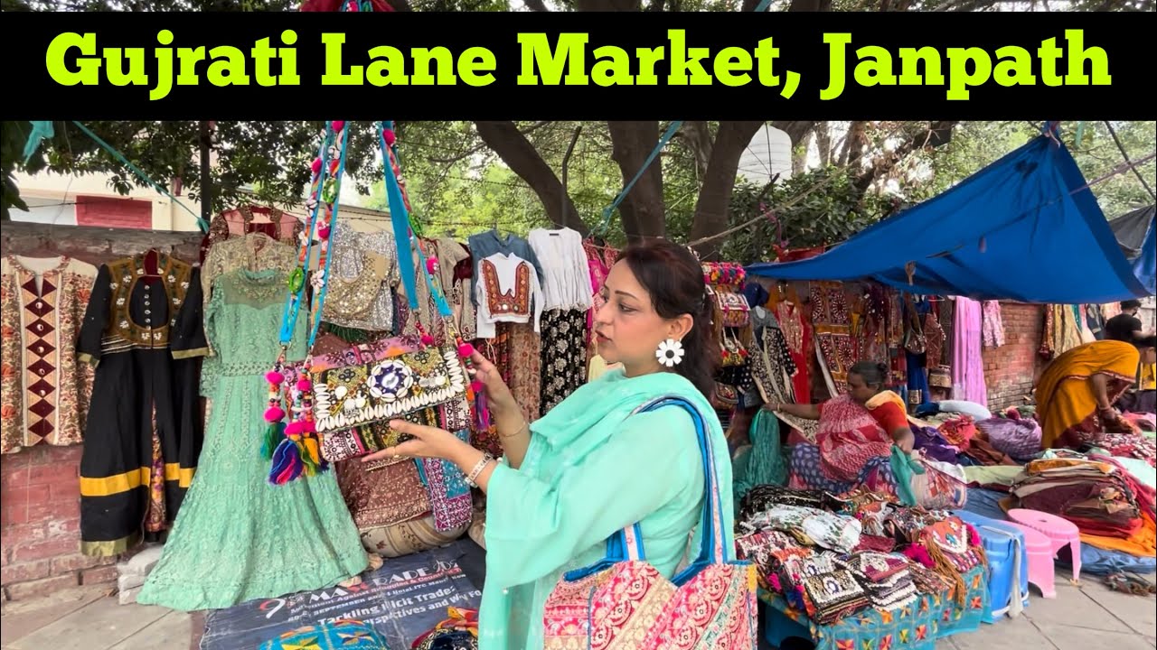 Exploring Gujrati Lane Market Janpath | Delhi Market | Best For Boho Shopping
