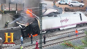 Terrifying High-Speed Train Crash in Spain | When Big Things Go Wrong (Season 1) | History