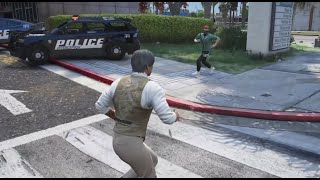 Lang gets into a fist fight with Manor and they cheapshot him... - NoPixel 4.0