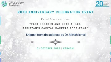 Pakistan oscillates between a boom bust cycle, Dr. Mifta Ismail