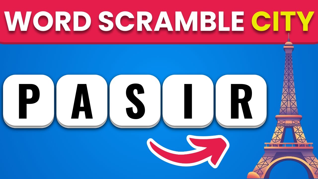 Guess the City from Scrambled Letters 🌆 | Word Scramble Challenge 🧠