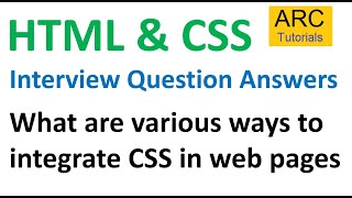 HTML CSS Interview Questions and Answers - 4 | html css interview questions freshers