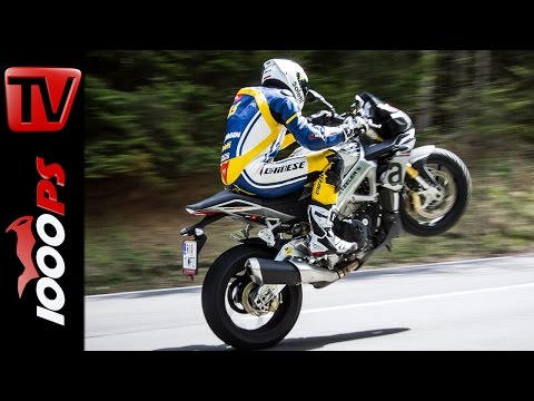 Aprilia Tuono Test 2016 | Motorrad Quartett | Action, Onboard, Details Aprilia Tuono Test 2016 | Motorrad Quartett | Action, Onboard, Details