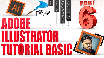 Learn Adobe Illustrator Basic Tools Tutorial I PART 6 I Bangla Tutorial I 10 Minute Design