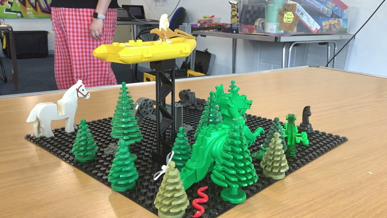 D&D lego stop mosion  dot   the dark forest George