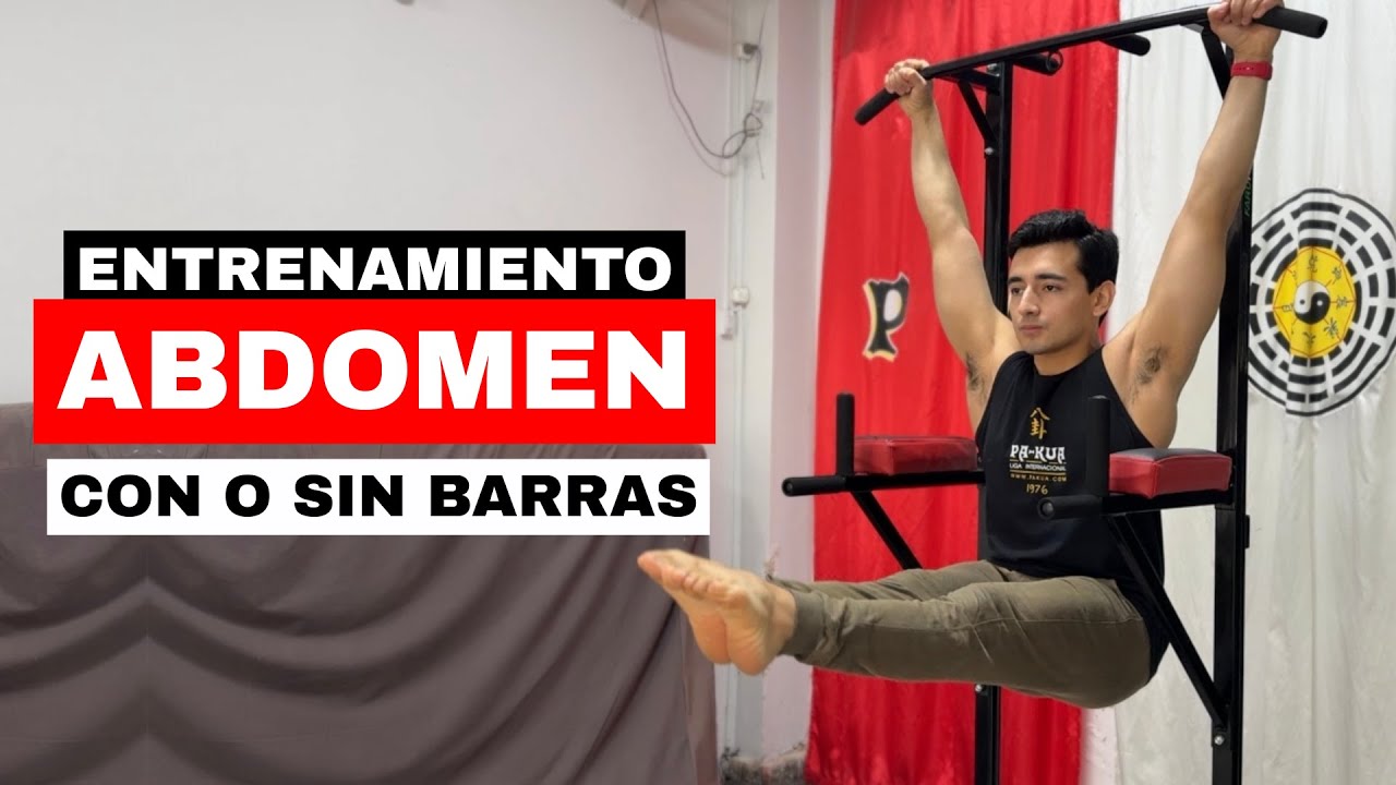 Abdominales con barras (o sin) desde casa - 5 Minutos