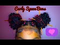 Curly Double Buns Tutorial | Space buns with chopsticks