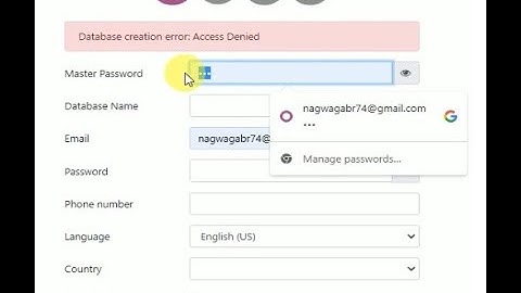 002_odoo15 database creation error access denied - اودوو15 - حل مشكلة عدم انشاء داتا بيز