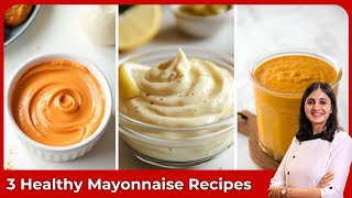 🥪 3 Types of Eggless Mayo | Healthy, Creamy & Potato Street Style | No Egg Mayonnaise Recipe by Swad