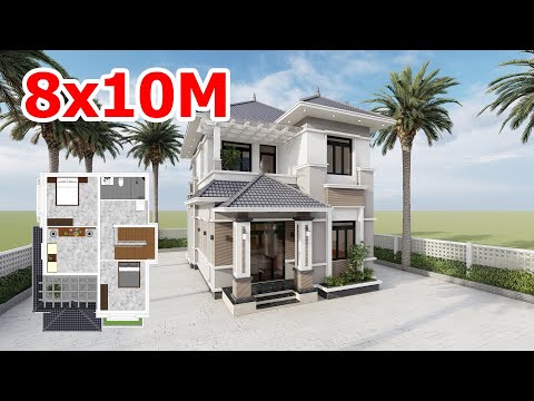Video CHI TIẾT MẪU NHÀ 2 TẦNG MÁI NHẬT 8x10M ĐƠN GIẢN ĐẸP... - youtube