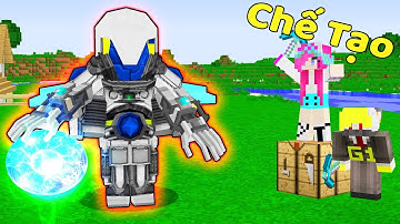 ONE VÀ NOOB YETI CHẾ TẠO THÀNH CÔNG BỘ GIÁP ROBOT TƯƠNG LAI TRONG MINECRAFT