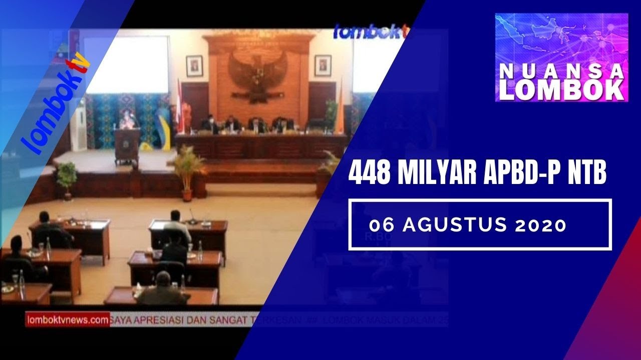 APBD P 2020, PENDAPATAN NTB TERKOREKSI SEBESAR RP  448 M