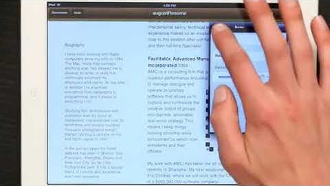 Apple Pages for the iPad vs. Google Docs