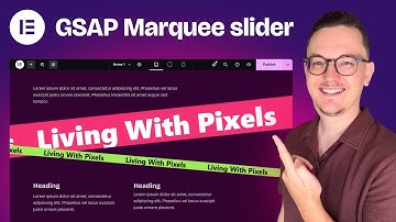 How to make a GSAP Marquee Slider in Elementor Pro