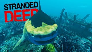 SURVIVOR SPEARS AND HUNTS SHARKS DURING A LIGHTNING STORM! - Stranded Deep 2017 Gameplay Part 8