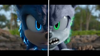 SONIC Movie 2 OLD Design VS NEW Design (WEREHOG VS SONIC 2)