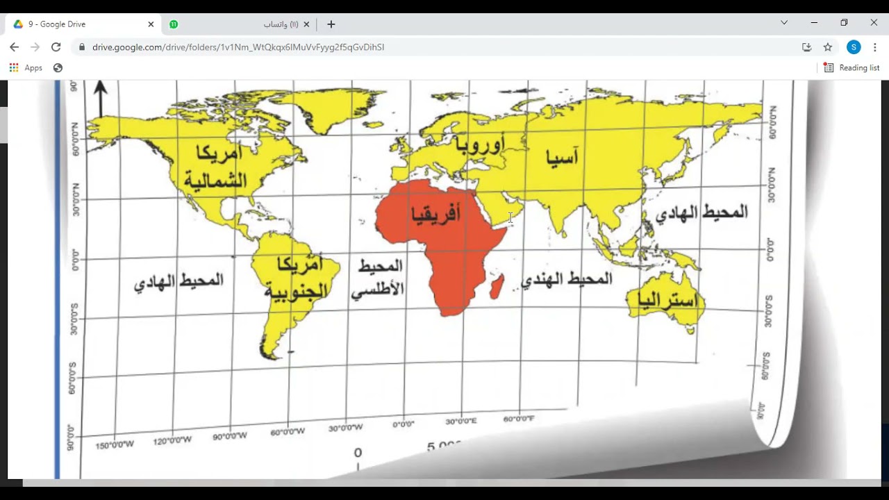 الحصة الثانية للصف التاسع / مادة الجغرافيا