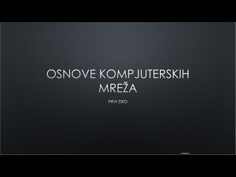 Osnove Kompjuterskih Mreza - Prvi deo