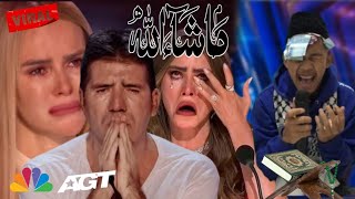 Golden Buzzer : Heartwarming Moments Quran recitation makes all judges cried on stage American 2024