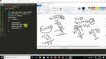 C Programming Armstrong Number or Not Armstrong Number while loop (Hindi) Part 10